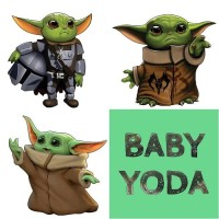 Holzpuzzle Baby Yoda