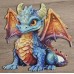 Holzpuzzle farbiger Drache