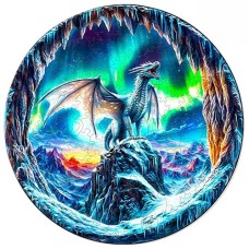 Holzpuzzle mächtiger Drache