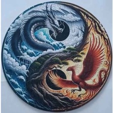 Holzpuzzle Drache & Phoenix