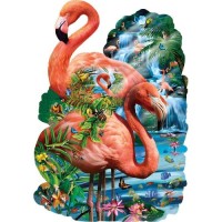 Holzpuzzle Flamingo 2