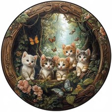 Holzpuzzle Kitten