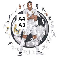 Holzpuzzle Mbappe Real Madrid