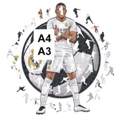 Holzpuzzle Mbappe Real Madrid