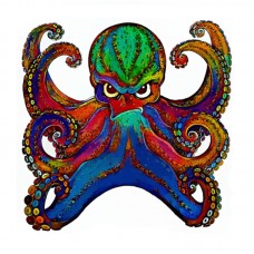 Holzpuzzle Oktopus