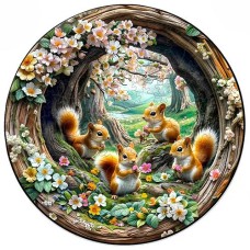 Holzpuzzle kleine Eichhörnchen