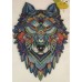 Holzpuzzle Wolf