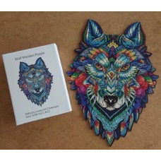 Holzpuzzle Wolf